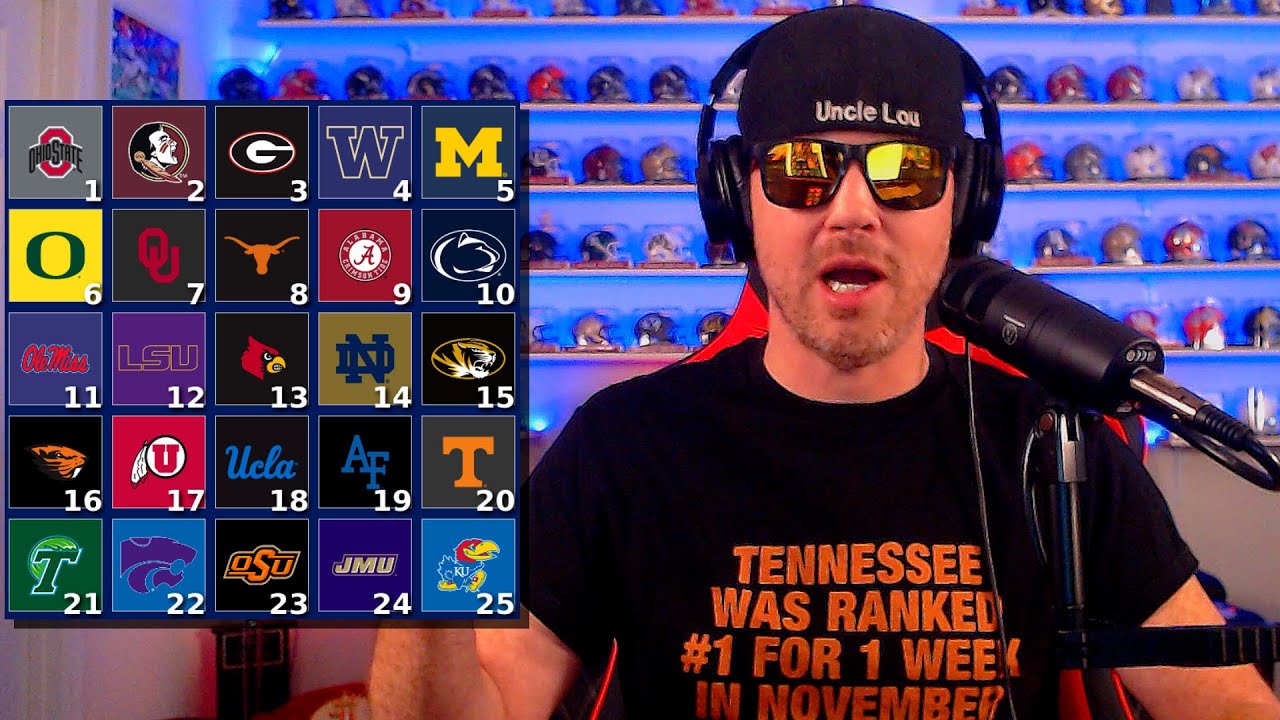 COLLEGE FOOTBALL TOP 25 RANKING FOR WEEK 10 2023 YouTube college-football-top-25-ranking-for-week-10-2023-youtube