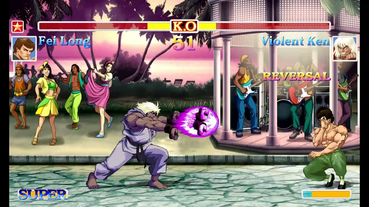 Ultra Street Fighter II(Switch)-Fei Long vs Violent Ken - YouTube