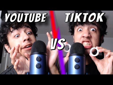 TIKTOK vs YOUTUBE ASMR