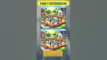 Spot all 6 Differences between two park images #shorts #shortsfeed #ytshorts #trending