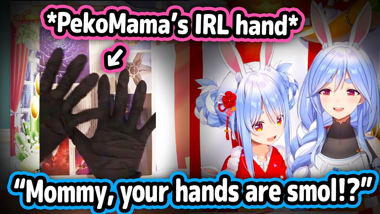 PekoMama Shows Her IRL Hands On-Stream and They Look Smaller Than Pekora's【Hololive】
