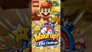 15s Challenge: Can you wake up LEGO Mario? ⏱️ #shorts #lego #legomario #supermario #asmr