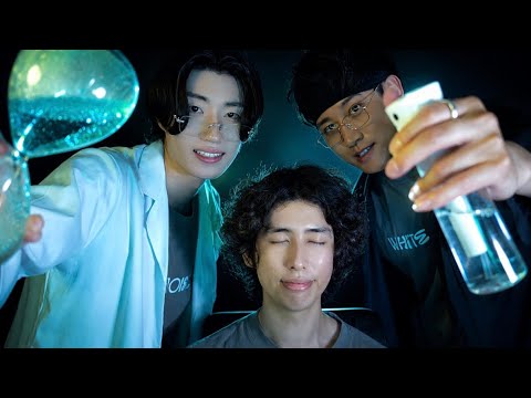【ASMR Trio】笑って癒されるカエルエステ🐸🗿🦈