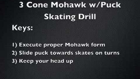 3 Cone Mohawk Drill Hockey Drill