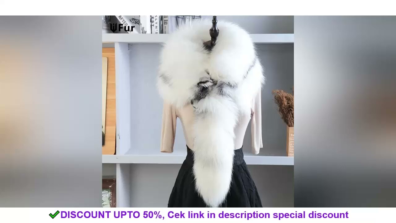 2025 Luxury Brand Real Fox Fur Scarves Women Winter Real Natural Whole Fox Fur Collar Ring Warm Soft
