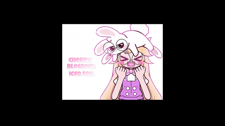 🌸(cherry blossom iced tea) 🌸#trending #animation #edit #art #bunny #drawing