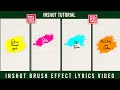 Inshot New Lyrics Video Editing Telugu | Lyrics Video Editing | Brush Effect Lyrics Inshot App