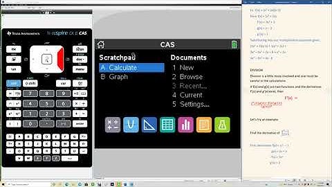 Derivatives ti nspire cx module 2