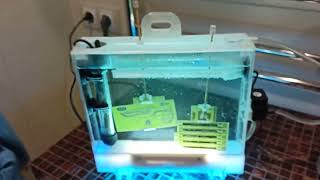 My DIY vertical PCB etching tank (irrigation instead of aeration). Травильная ванночка с орошением.