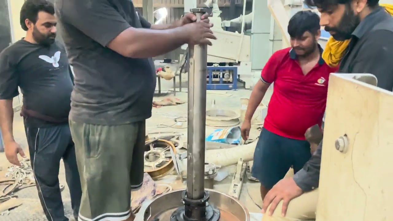 PART 1 Fitting process of whitener Rice machine. Detail process of setup of whitener parts #whitener