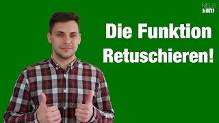 Das ist die Funktion 'Retuschieren' in Fotos! Das ist die Funktion 'Retuschieren' in Fotos!