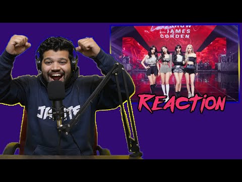 BLACKPINK PRETTY SAVAGE LIVE REACTION (The Late Late Night with JAMES CORDEN)