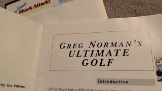 Commodore 64 Greg Norman’s Shark Attack! the Ultimate Golf Simulator By Melbourne House or Virgin