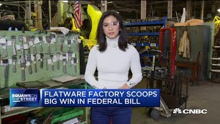New York flatware company scoops up a big win in a federal bill