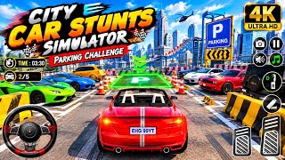 City car driving stunts simulator 3D walkthough  gameplay [Parking mode]  screenshot 1