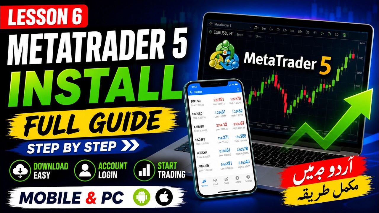 MetaTrader 5 Full Install Guide in Urdu | MT5 Setup for Beginners 2026 ...