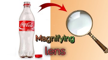 How to make magnifying lens with plastic bottle|| diy magnifying glass at home