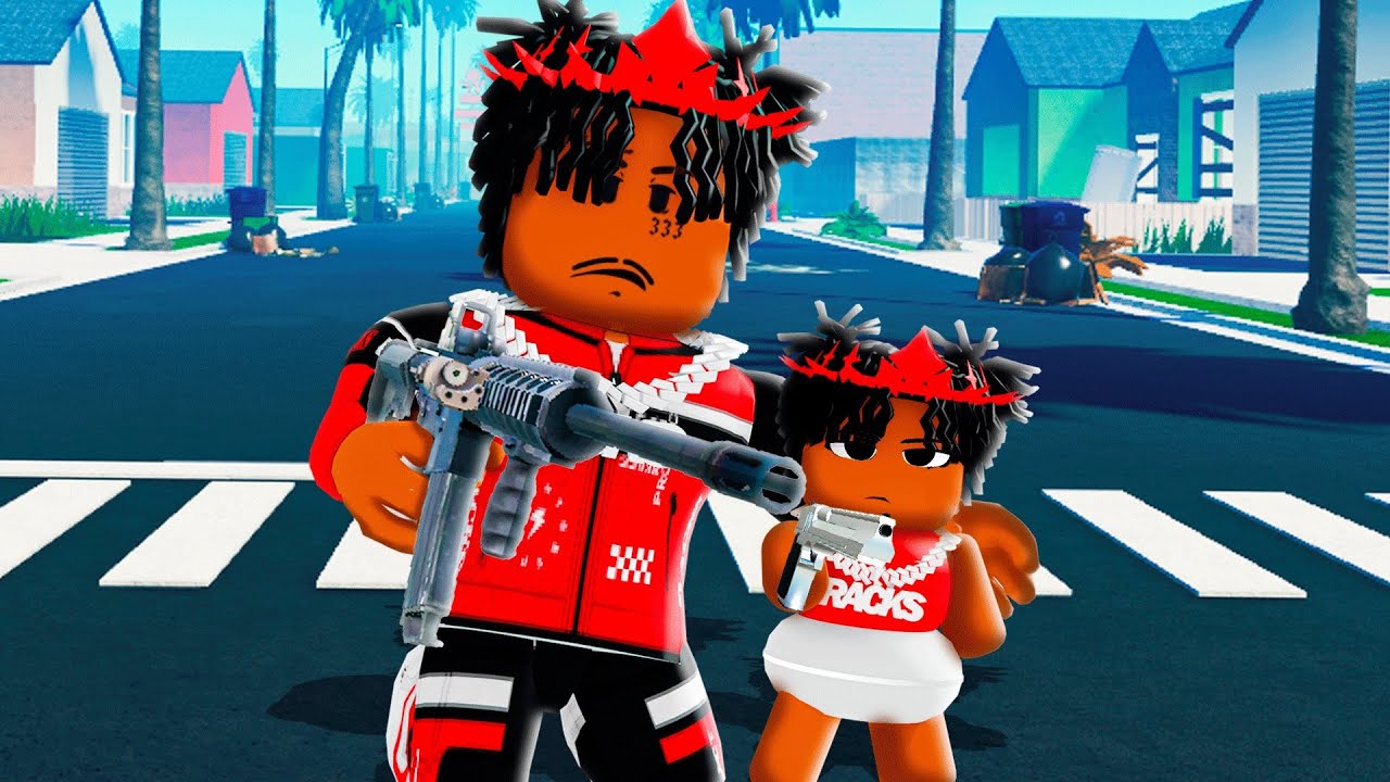 I Brought BABY RACKS Into The HOOD In This Roblox Cali Hood Game