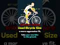 If you don't know your bike size, you're in big trouble.