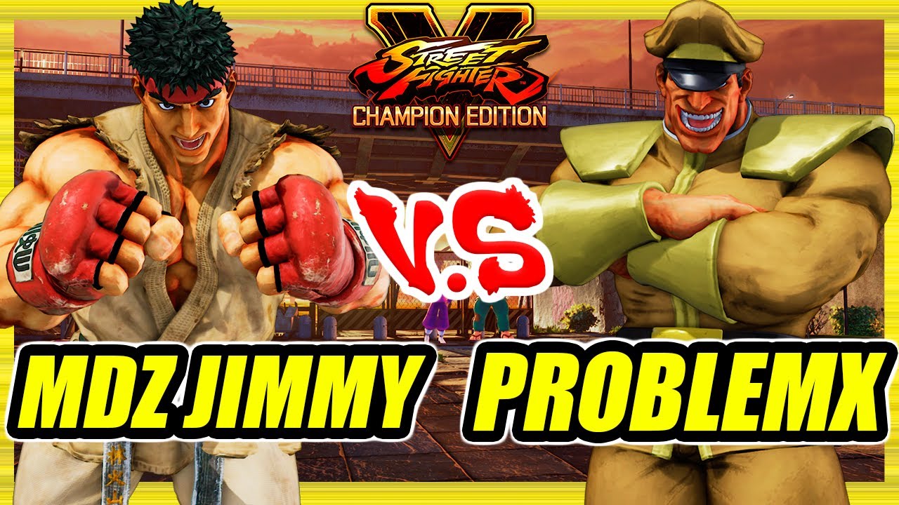 SFV CE 🔥 MDZ Jimmy (Ryu) vs ProblemX (M. Bison) 🔥 Ranked Set 🔥 Street Fighter 5