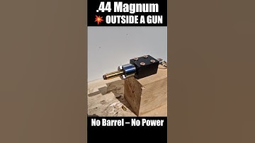 Exploding OUTSIDE a Gun BARREL .44 Remington Magnum vs Ballistic Hand #experiment #mrmichal #44