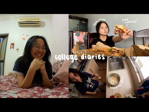 College diaries | First week of exams, pizza mukbang, behind the scenes of my food shoots