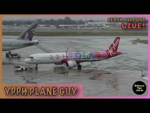 馃敶馃帴鉁堬笍 PERTH PLANE SPOTTING LIVE @ T1 WITH MELBOURNE FLYER! W/ YPG + MF + ATC