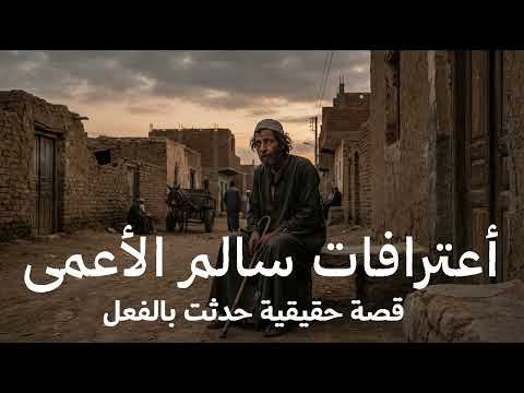 قصة حقيقية صحفية تسمع أعترافات سالم الأعمى الذي يجلس بقرية بالمنصورة وج ريمته الذي فعلها بالماضي