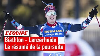 Biathlon 2023/24 - Johannes Boe remporte la poursuite homme devant ses compatriotes