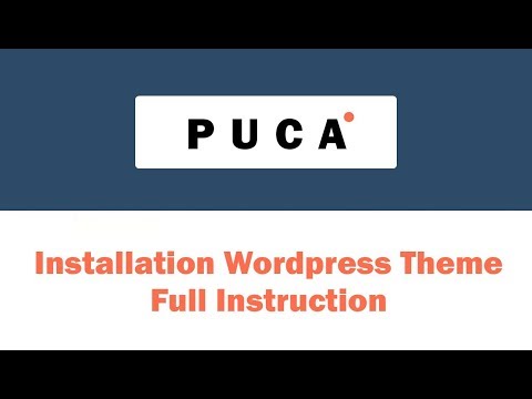 [Puca] Installation Theme and Import All Sample Data for new website