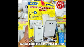 Bộ chuông gọi cổng cửa không dây chống nước khoảng cách xa ATA AT-913M gia đình cửa hàng chung cư