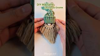 DIY Macrame Christmas Gnome #diy #viral #handmade #macrame #trending #shorts #decoration #christmas