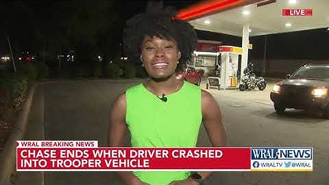 High speed chase ends in crash at local gas station