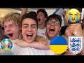 The moment england battered ukraine 04 to reach the euro 2020 semifinal  england fans react