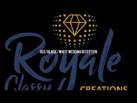 red/white/black-wedding-reception