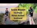 Outrunning  scott brown  1st place race across scotland  215 miles 