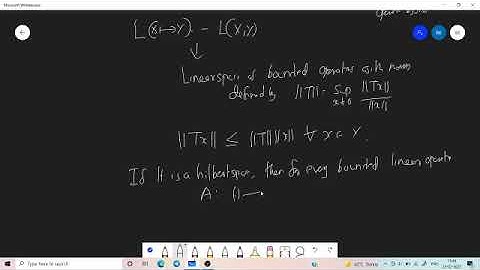 Bounded linear operators chapter 4  by Dr. Krishna M