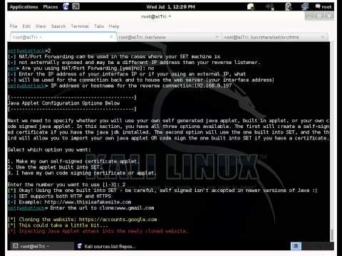 setoolkit java applet issue