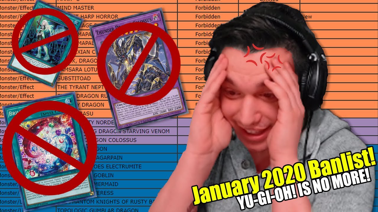 PRESS F TO PAY RESPECTS! | January 2020 Banlist REACTION!