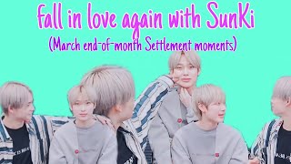 Fall in love again w/ SunKi | SunKi moments march end of month settlement | ENHYPEN