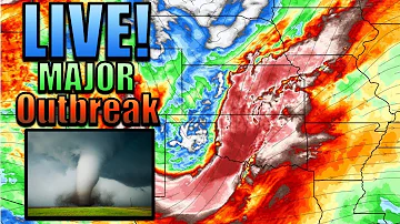 LIVE Tornado Outbreak Coverage with Storm Chaser (October 10th, 2021)