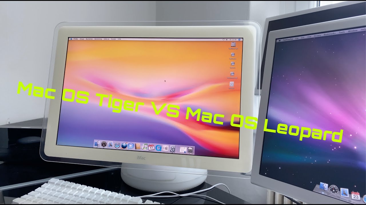 Speed Comparison Mac OS 10.4 Tiger VS Mac OS 10.5 Leopard - YouTube