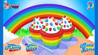 Cooking Games - Christmas Cake Shop - Cooking Rainbow Cupcake screenshot 1