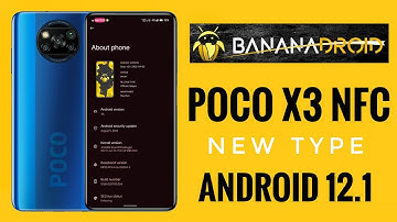 Banana Droid 2.1 Poco X3 NFC Android 12.1 Customized AOSP Rom?