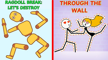 Satisfying Mobile Games RAGDOLL BREAK vs THROUGH THE WALL,Part#9.