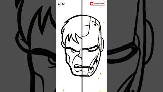 RED HULK vs IRON-MAN | Anger vs Intelligence | Best Marvel Superheroes of All Time #shorts #drawing