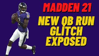 New QB RUN Glitch ( Lamar Jackson Glitch  Offense )  Madden21Offense tips