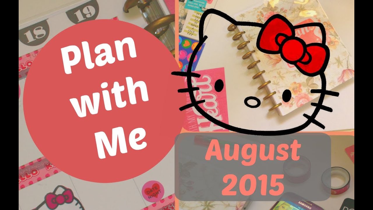 Plan with Me ( Hello Kitty Theme ) August | The 365 Happy Planner