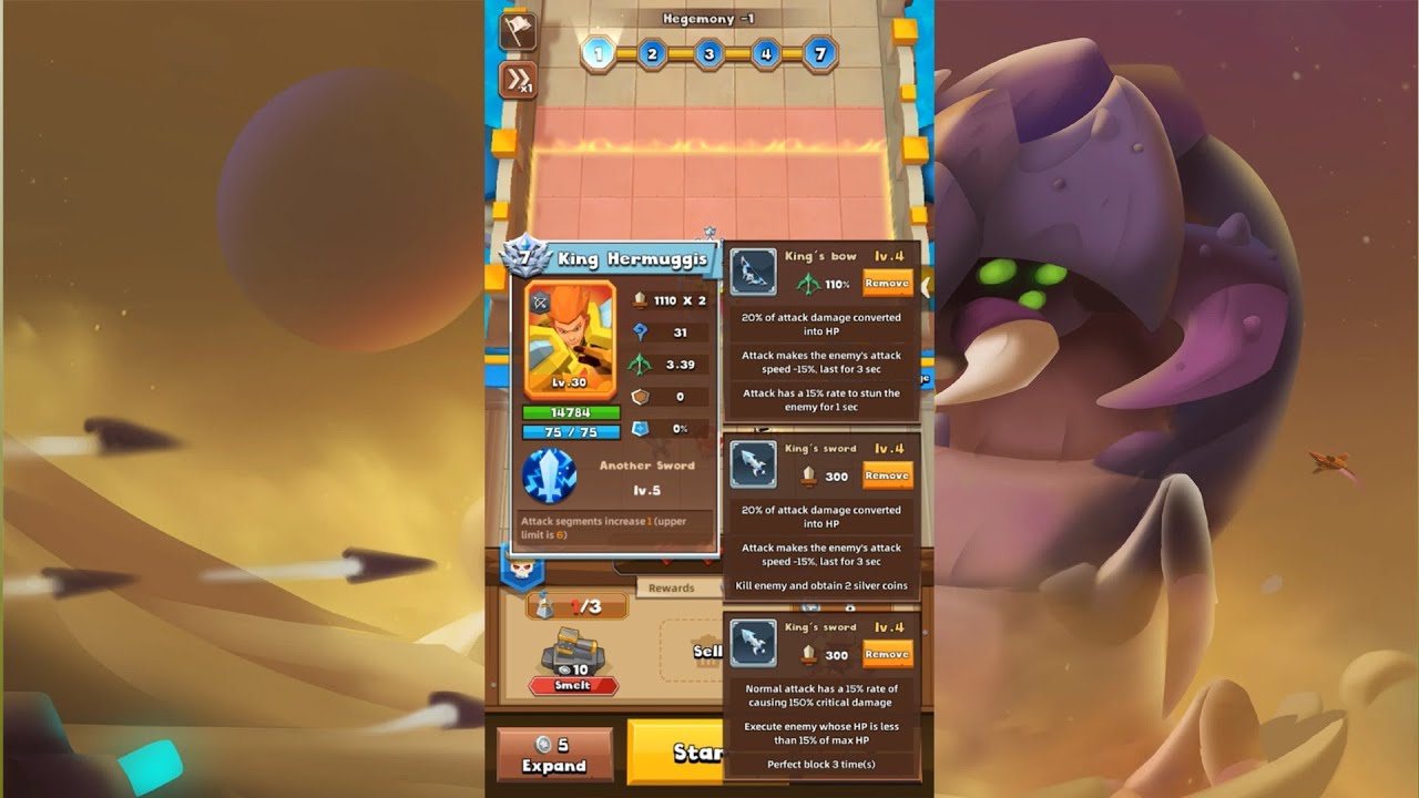 King Hermuggis Level 7 (Challenge) | Call of heroes