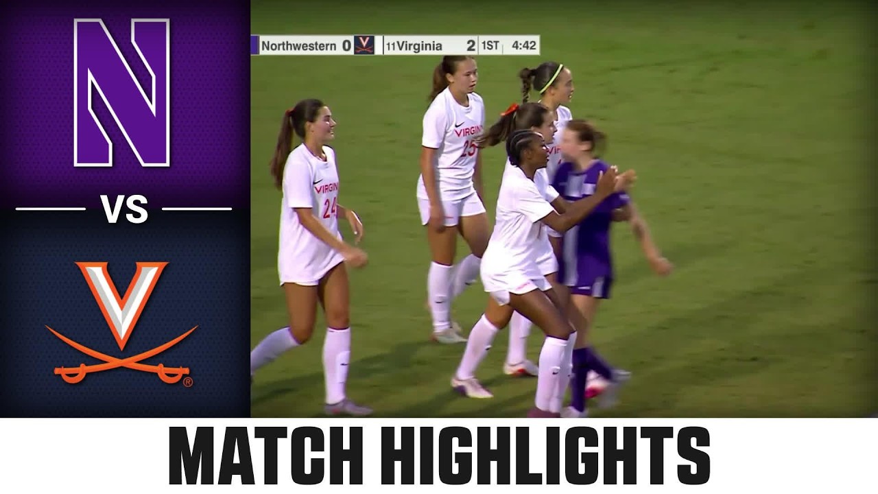 Northwestern vs. Virginia Match Highlights | 2026 ACC Women's Soccer